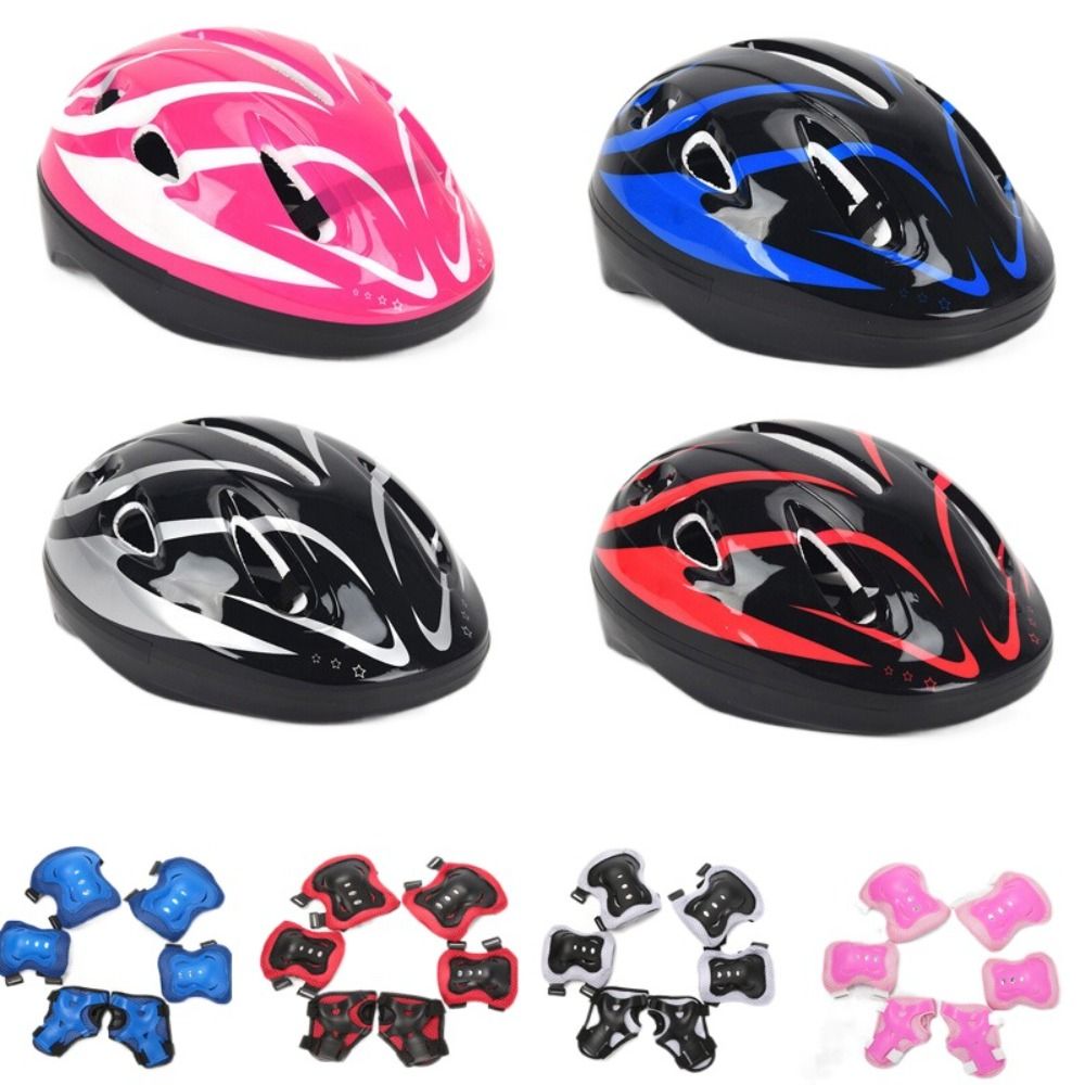 Scooter Helmet Set - Casco para niños, rodilleras y coderas,