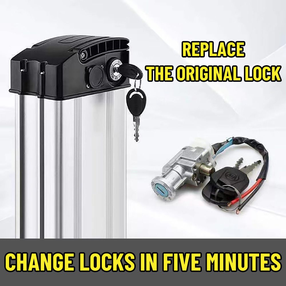 Electric Scooter Charger - Candado de batería para bicicleta eléctrica,