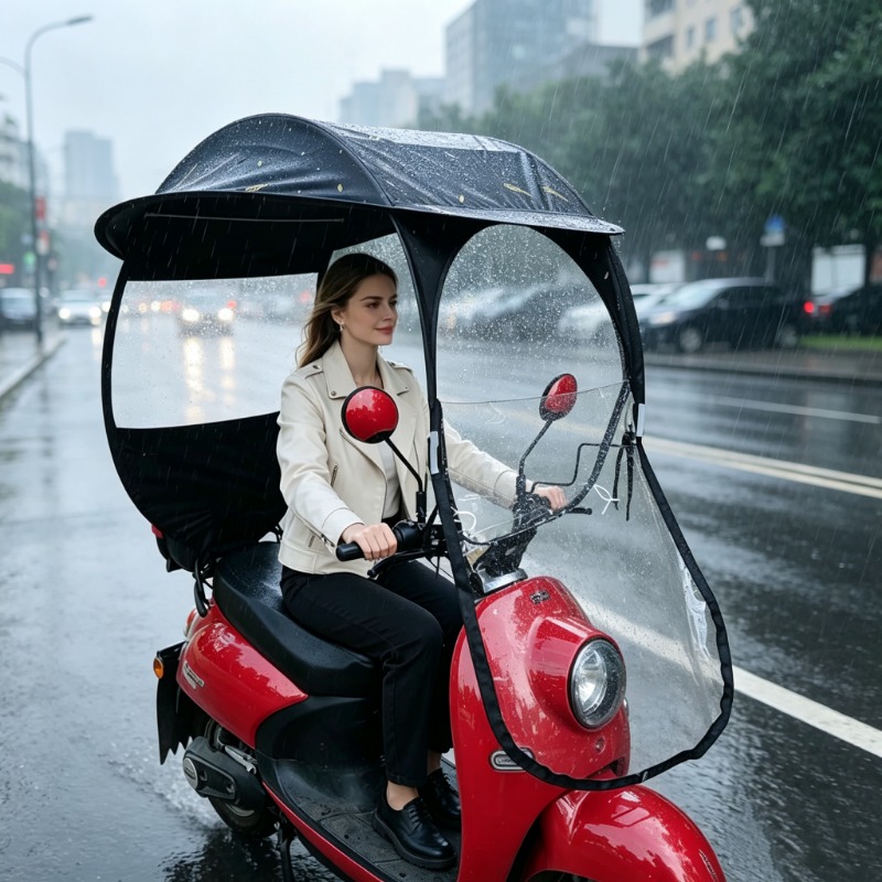 Electric Scooter Rain Cover - Parasol para bicicleta eléctrica, resistente al