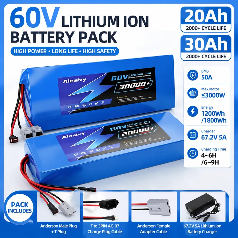 60V 30Ah 21700 Battery Pack - Paquete de baterías de litio 21700