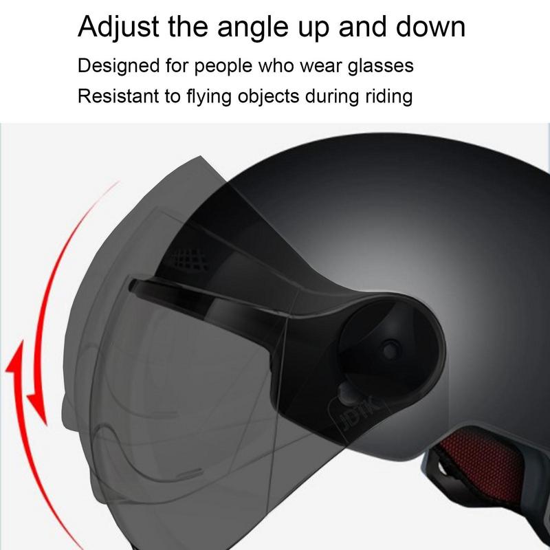 Casco de motocicleta estilo Je - Scooter Helmet Set reseña y precio