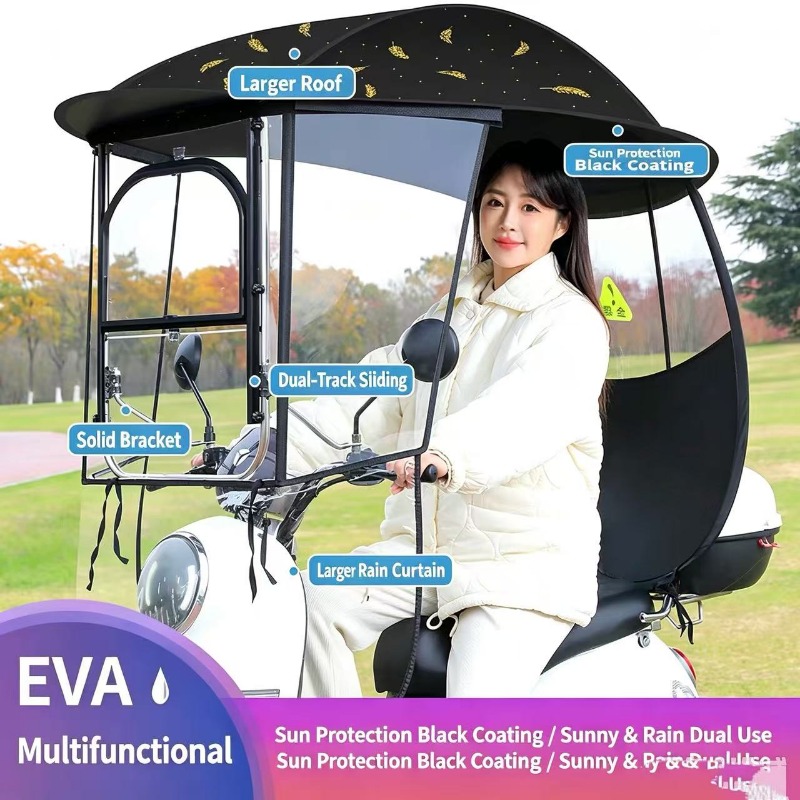 Parasol para bicicleta eléctri - Electric Scooter Rain Cover reseña y precio