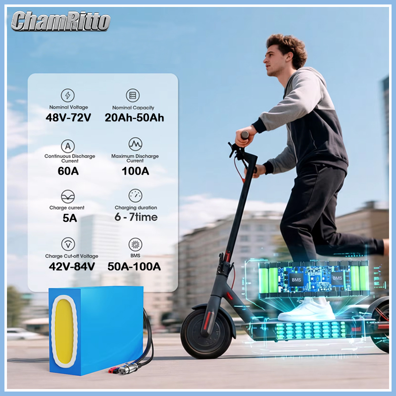 Batería de Litio para Biciclet - 60V 30Ah 21700 Battery Pack reseña y precio