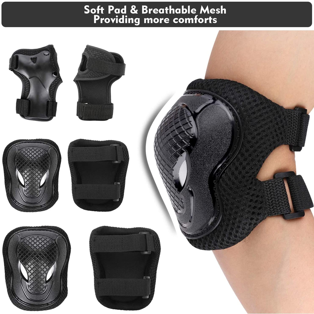 GOMOREON 6 unids/set rodillera - Scooter Helmet Set reseña y precio